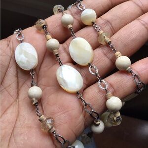 Silpada Sterling Silver Pearl & Quartz Necklace